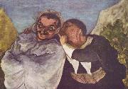 Honore Daumier Crispin und Scapin oil painting on canvas